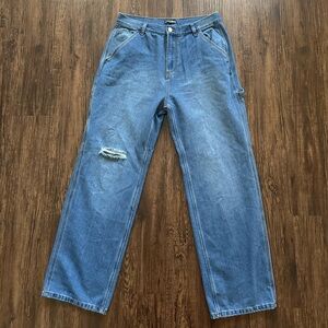 Fashion Nova Women's Relaxed Carpenter Jeans